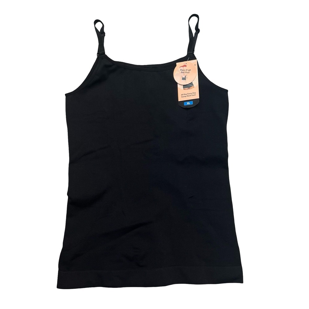 Shapermint NWT Women Shapewear Camisole Black Scoop Neck All Day Every Day XL
